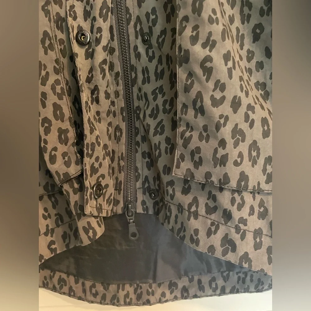 Tart Collections Leopard Print Utility Rain Jacket